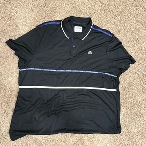 Black Lacoste Sport shirt. Size FR 9 US 4XL. In very good condition.